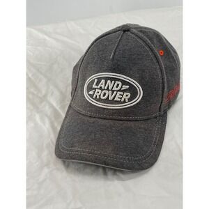 Land Rover Mens Hat One Size Baseball Cap Gray Embroidered Logo Adjustable
